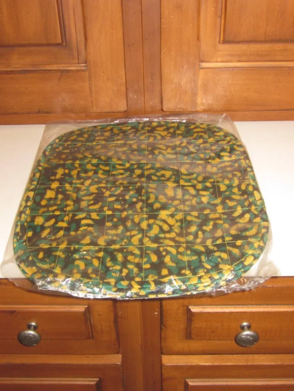 Placemats & Napkins from Nigeria Green & Gold